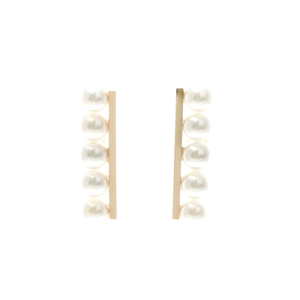 TASAKI 18k Gold Pearl Earrings